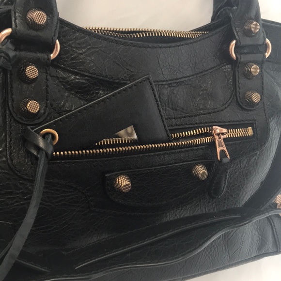 BALENCIAGA Lambskin Leather Giant First Satchel - Picture 3 of 8